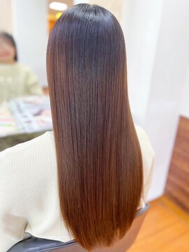 アークスヘアー 20代30代大人可愛い髪質改善カラーココアブラウン艶感透明感