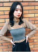 Aimee 町田　ネイビーブラック× レイヤーカット