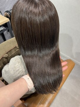 テラスヘア 三条(TERRACEhair) 髪質改善艶カラーヘーゼルベージュ