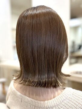 フルブルーム 東林間(fullbloom) くびれミディアムケアカラーグレージュカラー