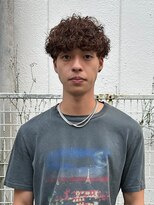 ケンジオム(KENJE HOMME)&nbsp;茶髪プードルパーマ