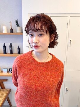 メルト 京橋店(melt) #ボブパーマ #暖色カラー