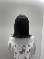 エアー 横浜(AIR)&nbsp;【湯田】黒髪ネビージュ外ハネボブ