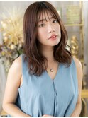抜け感ミディアムレイヤーカットウェットヘアa川口20代30代40代