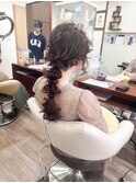 ガーリーゆるふわオニオンヘア結婚式 二次会 お呼ばれ イベント