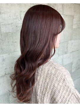 ミルヘアデザイン(mil hair design) ピンクブラウン　艶髪　髪質改善　韓国風　顔まわり　顔周り