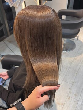 インク サカエ(inq sakae) 1ブリーチダブルカラーブラウンベージュ/髪質改善/カラーエステ