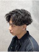 波巻きパーマ緩めパーマ波巻きスパイラルパーマ