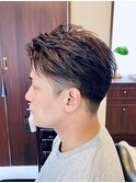 【30代 男性】ロンドンミディアムツーブロ(大宮/バーバー)