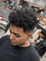 フォーコーナーズカットショップスリーセント 栄(FourCornersCutShop 3/cent)&nbsp;スパイキーアフロ