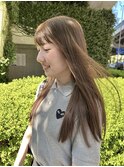 ブリーチ無しダブルカラーで、柔らか透明感ベージュ！