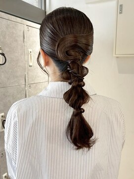 ムーン バイ ケンジ(moon by KENJE) 『hinari』ヘアセット/編みおろし/ナチュラル個性ヘア