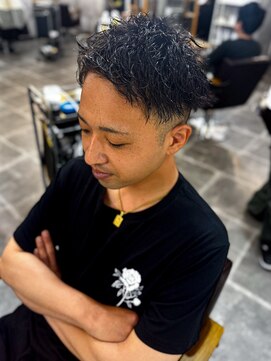 アムレヘアー(amule hair) 【amule hair】短髪/ツイストスパイラルパーマ/ツーブロ