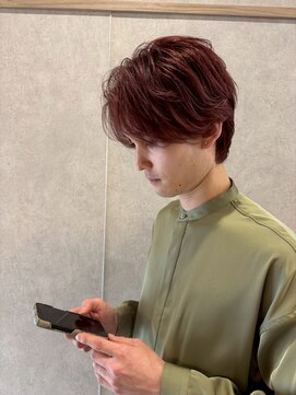 ソレイユバイエルズ(soleil by ailes) 暖色カラー/オレンジカラー/センターパート