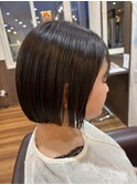 ◎透明感◎切りっぱなしボブ×暗髪