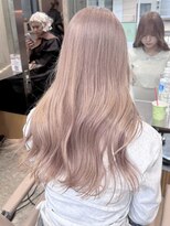 サンク 原宿 表参道(cinq) 韓国ヘア顔周りレイヤーミルクティーベージュグレージュカラー