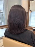 ラベンダーグレー/ミディアムレイヤー/艶カラー