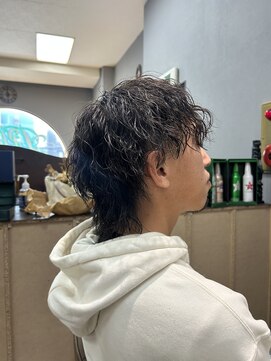 エルプレイス(L PLACE) メンズウルフ<ツイストスパイラルパーマ>