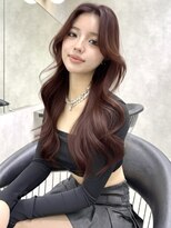 シティ(CITY)&nbsp;ワンホン 韓国風レイヤーカット ロングレイヤー 顔周りカット