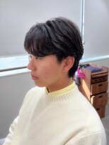 シア 新越谷店(SHEER) サイドパート×毛流れパーマ