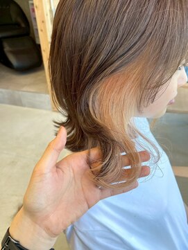 シロ(SiLO) チラッとインナーカラー○ペールオレンジ