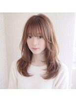 ラメール イオン能代店(La Melu) 透けバング×くびれミディレイヤー