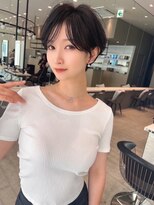 ロンド クラン 岡崎(Lond Clan) 10代20代暗髪束感ハンサムショートヘア