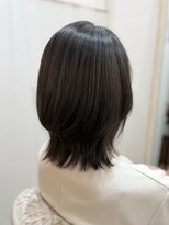 ウミネコ美容室 センター北hanare店(Umineko美容室) ブルーグレージュの透明感くびれミディアム