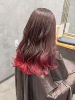 インスヘアー 明石(INCE HAIR)&nbsp;☆裾カラーレッド