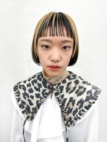 オトソーデン(Oto-soden)&nbsp;ブロンドデザインカラー×ミニボブ