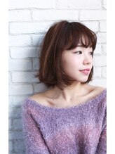 エス ヘアメイク スペース(es hair make space) 切りっぱなしボブテラコッタ