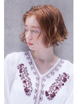 ケイト(kate)&nbsp;kate大宮 オレンジベージュ×ゆるふわボブ