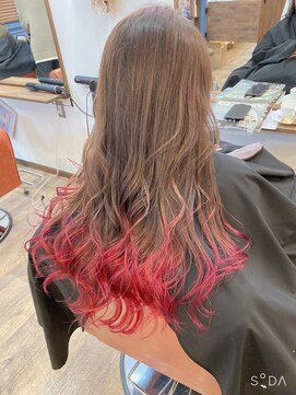 ヴェルム ヘア デザイン(Velum.HAIR DESIGN) 鬼滅カラーチェリーピンクバージョン