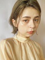 パーク(PARK)&nbsp;【PARK】オリーブベージュ×セミウェットボブ