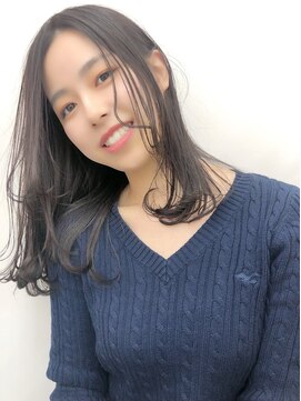 デイズ(DAYS) 大人可愛いナチュラルセミロング＃ヌードグレージュ#レイヤー