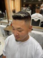 バーバーブロス 吉祥寺店(BARBER BROS) 【LUDLOW BROS.】ホワイトハイライト 外国人風 ハイフェード