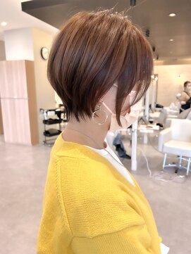 ヴィサージュタイム(VISAGE thyme) 丸みショート/丸みショートボブ/ショート/ハイライト/ベージュ