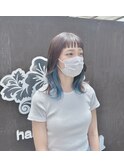 【topstylist   竹内】インナーカラー ブルー