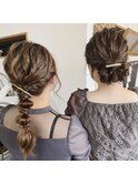 お友達と一緒に◎結婚式のお呼ばれヘアセット