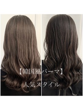 チョビー 銀座(chobii) デジタルパーマ　韓国ヘア　コテ巻き風　抜け感　高柳