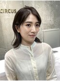 外ハネボブ ニュアンスヘア