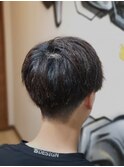 カジュアル七三分けスタイル