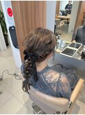 <入佐ひなの>褒められる♪二次会パーティ編みおろしドレスヘア