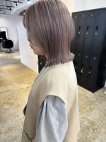 メリー オオサカ(Merly Osaka)&nbsp;くびれカット×淡いハイトーンカラー_smoky lavender beige_