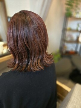 ハピリー(happily) 秋色ボルドーカラー