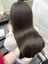 シーン(seen)&nbsp;【オリーブグレージュ】小顔前髪くびレイヤーカット透明感カラー