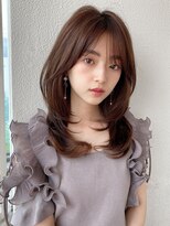 ラルユー 金山(LallYou)&nbsp;後れ毛が可愛い顔周りレイヤー/ナチュラルアッシュ/顔周り