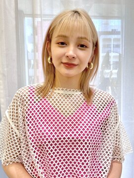 ロンドシエル 横浜(Lond ciel) ミニウルフレイヤーカット顔周り前髪韓国ショートボブ/横浜