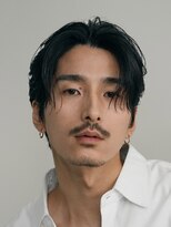 フィフス 大分(fifth) 大分メンズ大人ナチュラルセンターパート毛流れニュアンスパーマ