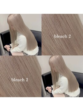 13224ブリーチ＆ダブルカラーミルクティーベージュ韓国レイヤー